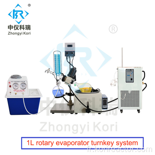 Zhongyi Kori CE Certifié Distillation sous vide rotovap 1l